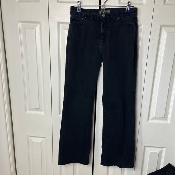 Levi's 512 Perfectly Slimming Bootcut Denim Jeans Black 12 M - Picture 1 of 13